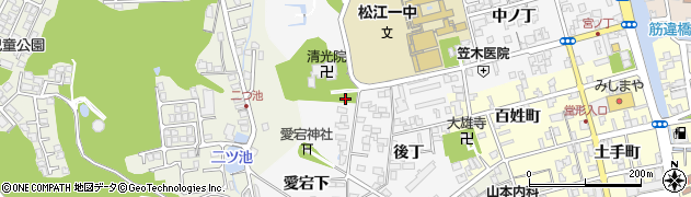 島根県松江市外中原町清光院下周辺の地図
