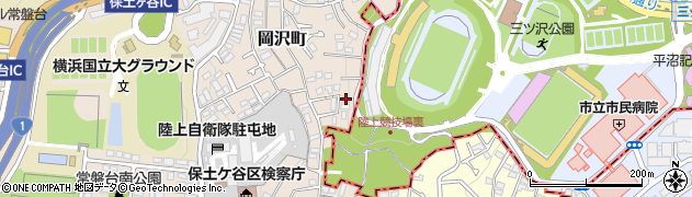 神奈川県横浜市保土ケ谷区岡沢町24周辺の地図