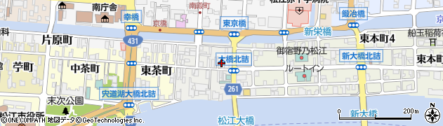 島根県松江市末次本町76周辺の地図