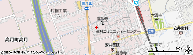 滋賀県長浜市高月町高月417周辺の地図