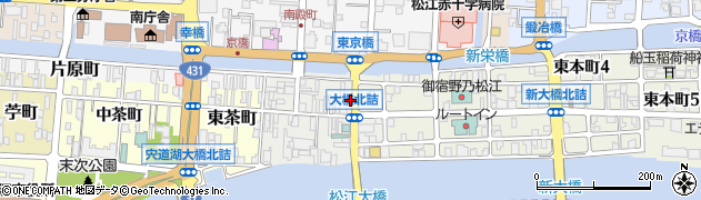 島根県松江市末次本町72周辺の地図