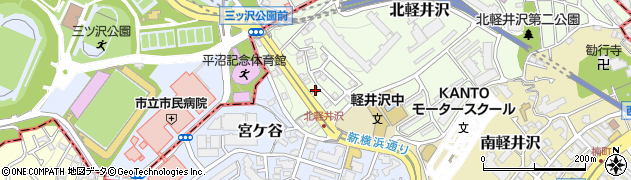 横浜生田線周辺の地図
