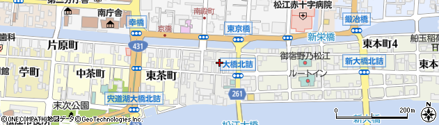 島根県松江市末次本町（京店）周辺の地図