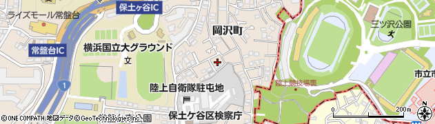 神奈川県横浜市保土ケ谷区岡沢町257周辺の地図
