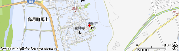 滋賀県長浜市高月町馬上周辺の地図
