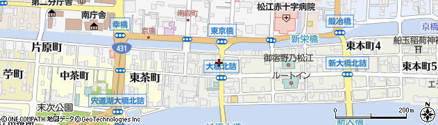 島根県松江市末次本町101周辺の地図