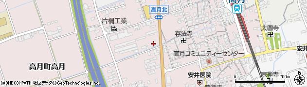 滋賀県長浜市高月町高月961周辺の地図