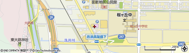 マンモス桜谷店ホール周辺の地図