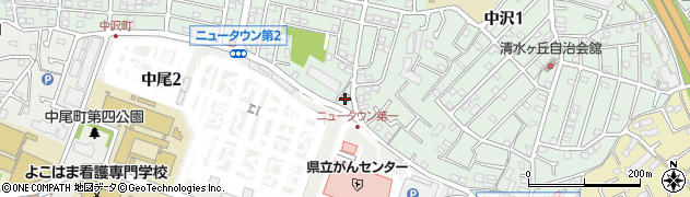 ファミリーマート中沢二丁目店周辺の地図