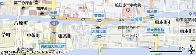 島根県松江市末次本町105周辺の地図