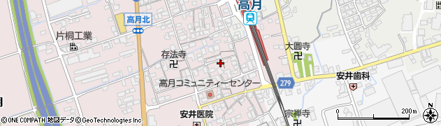 滋賀県長浜市高月町高月344周辺の地図