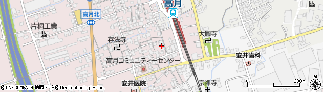 滋賀県長浜市高月町高月345周辺の地図