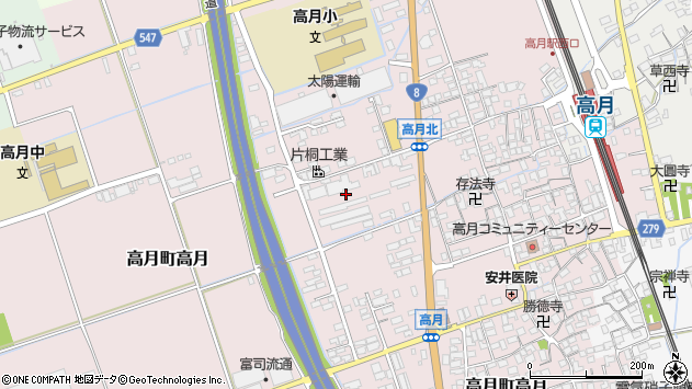 〒529-0241 滋賀県長浜市高月町高月の地図