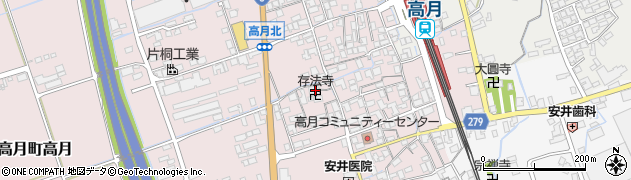 滋賀県長浜市高月町高月429周辺の地図