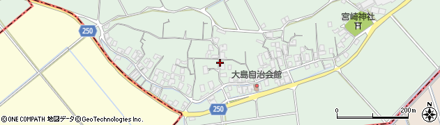 鳥取県東伯郡北栄町大島周辺の地図