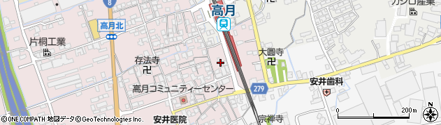 滋賀県長浜市高月町高月25周辺の地図