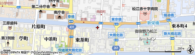 島根県松江市末次本町1周辺の地図
