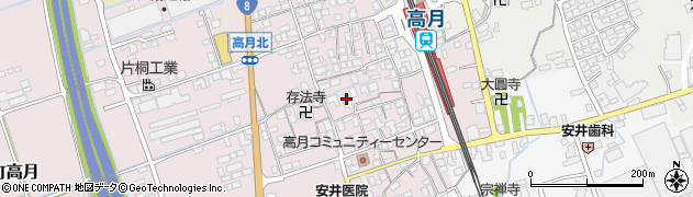 滋賀県長浜市高月町高月378周辺の地図