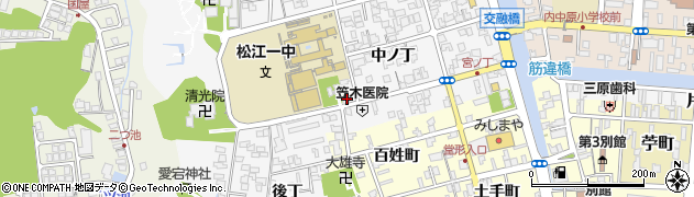 島根県松江市外中原町中ノ丁55周辺の地図