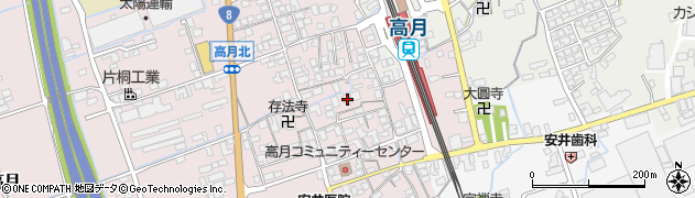 滋賀県長浜市高月町高月375周辺の地図