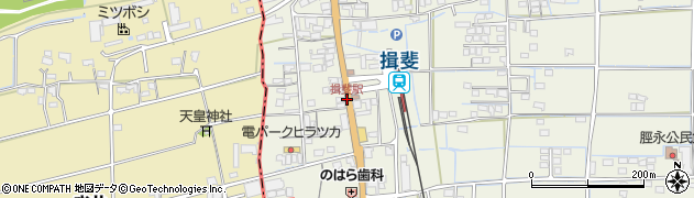 揖斐駅周辺の地図