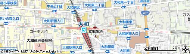 株式会社横浜銀行　大和住宅ローンセンター周辺の地図