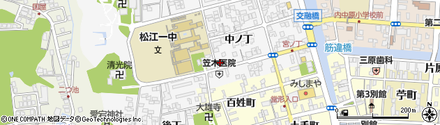島根県松江市外中原町中ノ丁56周辺の地図