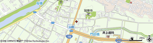 関山田簡易郵便局周辺の地図