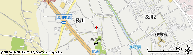 神奈川県厚木市及川1071周辺の地図