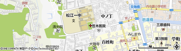 島根県松江市外中原町中ノ丁54周辺の地図