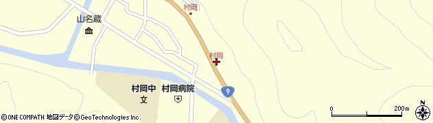 村岡周辺の地図