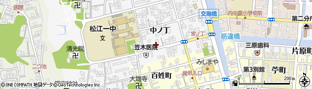 島根県松江市外中原町中ノ丁57周辺の地図