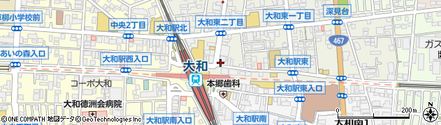 大黒屋大和北口店周辺の地図