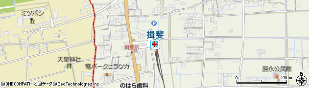 揖斐駅周辺の地図