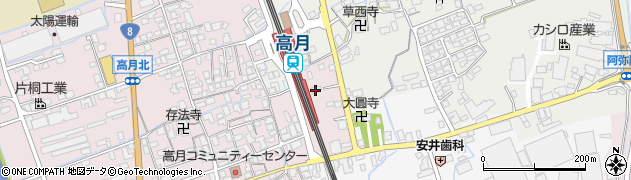 滋賀県長浜市高月町高月16周辺の地図