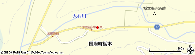 鳥取県鳥取市国府町栃本206周辺の地図