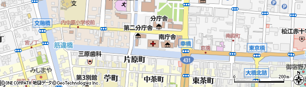島根県警察本部周辺の地図
