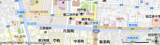 島根県庁　土木部港湾空港課空港整備室空港整備スタッフ周辺の地図