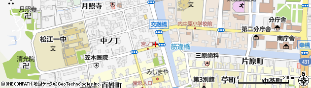 島根県松江市外中原町中ノ丁63周辺の地図