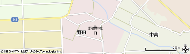 鳥取県西伯郡大山町野田28周辺の地図