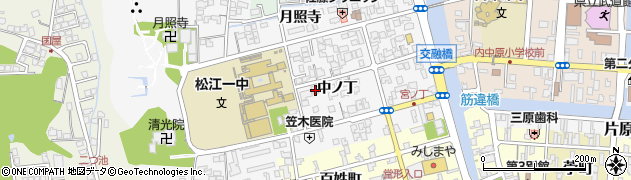 島根県松江市外中原町中ノ丁71周辺の地図