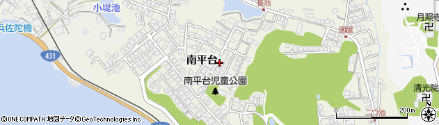 島根県松江市南平台周辺の地図