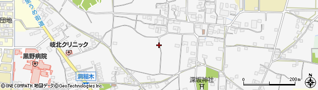 岐阜県岐阜市洞周辺の地図