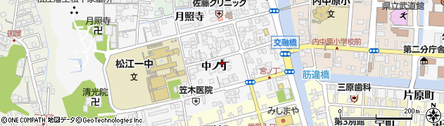 島根県松江市外中原町中ノ丁69周辺の地図