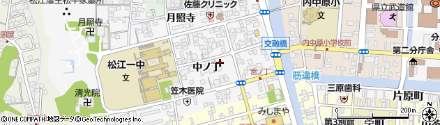 島根県松江市外中原町中ノ丁68周辺の地図