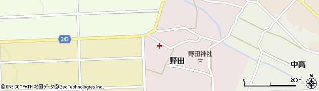 鳥取県西伯郡大山町野田243周辺の地図