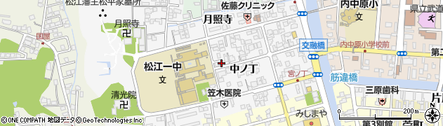 島根県松江市外中原町中ノ丁91周辺の地図