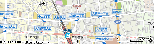 結の善 大和駅前店周辺の地図