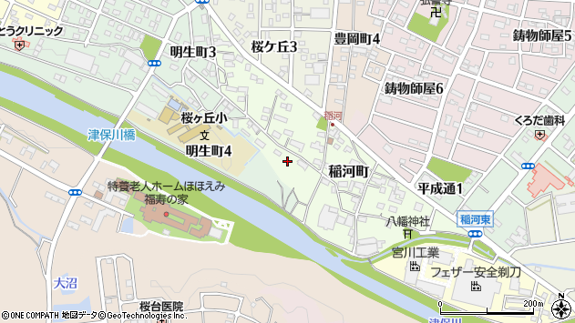 〒501-3913 岐阜県関市稲河町の地図
