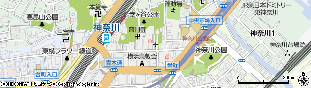 神奈川県横浜市神奈川区青木町周辺の地図